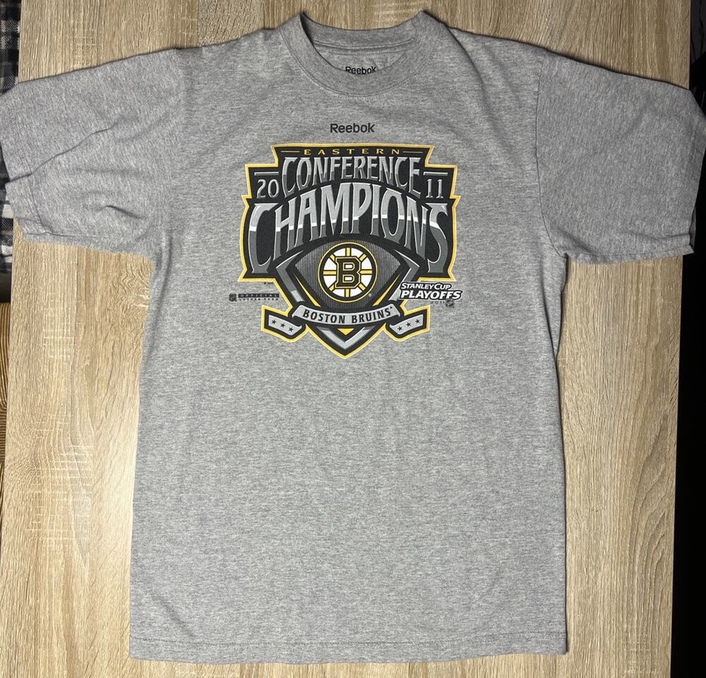 Boston Bruins Reebok 2011 Stanley Cup Eastern Conference Champions TShirt